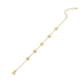 Elegantes goldenes Blumenarmband mit verstellbarem Verschluss und Karabinerhaken - 2# Blumenarmband