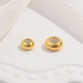 Perline scorrevoli regolabili in argento S925 placcato oro per accessori gioielli fai da te - Piccolo 6mm / Oro