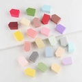 Colorful non-latex makeup sponge wedges set for blending foundation and beauty tools - House/Tower Shape 25Pcs Pack