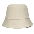 Sombrero de pescador clásico de algodón beige para sol de verano con borde cosido - Caqui