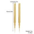 Elegant long gold chain tassel earrings measuring 10cm for a sophisticated statement look - Gold Snake Chain Tassel