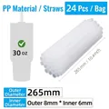 265mm*OD 8mm*ID 6mm (24 PP Straws/Bag)