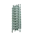 Set of 25 eco-friendly paper straws with green tropical monstera leaf patterns - Paper Straws 10PCS