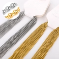 Snake chain necklaces in gold and silver stainless steel with product labels - 2mm Snake Chain (40+5cm)