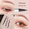 Eyeliner liquido marrone waterproof con punta in spugna per un tratto preciso - Marrone