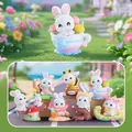 Cute bunny figure sitting on a honey jar from the sweet corn series blind box toy - Secret Flower Whisper Series (Whole Box)