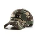 Tactische honkbalpet met jungle camouflagepatroon in militair groen canvas - Verstelbaar / Legergroen Camo
