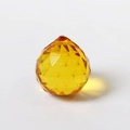 Faceted yellow crystal glass bead pendant for DIY jewelry and chandelier decoration - Spherical Golden Yellow (30mm)