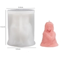 Silikonform für arabische Mädchen-Kerzen mit klaren 3D-Strukturen und Maßen im Set - Stil 1 Langgewand Mädchen