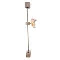 Educational wooden woodpecker gravity toy with metal spring rod for busyboard play - Woodpecker Gravity Slider