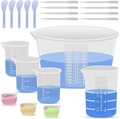 Silicone measuring cup set with 600ml beaker and pipettes for DIY resin art and crafts - Measuring Cup Tool Set