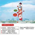 Christmas snowman and reindeer static window stickers available in various sizes - Snowman, Reindeer & Santa (P-SD654)