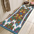 Tappeto in flanella con motivi mandala colorati per corridoio e camera da letto, antiscivolo - 40x60cm / Stile 1