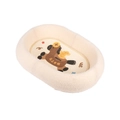 Lettino tiragraffi per gatti extra large con bordi in peluche e tappetino in sisal pony - Cavallo con Moneta / Ciotola Tiragraffi