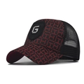 Gorra de béisbol de jacquard a cuadros con logo G de metal y malla transpirable - M (56-58cm) / Cuadros Rojos