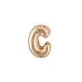 3D bubble letter C pendant in rose gold finish for DIY jewelry making accessories - Letter C / Gold