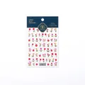 Thin tulip floral nail art stickers with red and yellow flowers model TS-1387 - TS-1387 Dreamy Tulip Style