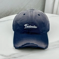 Distressed dark blue baseball cap with Fantastic embroidery on marble surface - One Size (58-60cm) / Navy Blue