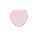 Roze hartvormige poederdons met vingerbandje voor nauwkeurige make-up applicatie - Hartvormig Donsje / Roze