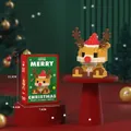 Christmas reindeer micro building block toy set with 166 pieces in a festive red box - Reindeer (166 PCS)