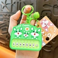 Porte-clés de piano chiot mignon vert jouet anti-stress pour sacs et pendentif de sac - Pendentif Piano Shiba Inu / Vert