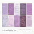 Set de 30 feuilles de papier vintage Twilight pour scrapbooking aux tons violet et gris - Renvoyer Le Passé
