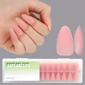 300 pieces of nude pink long almond matte soft gel nail tips in storage box - Medium Almond (MS-H012-04) / 300 Pieces/Pack