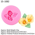 Molde de silicona flor de loto rosa para jabón y decoración de pasteles 61g - Cala-15-1082 / Rosa