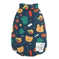 Cartoon pattern pet winter vest in dark blue color for small dogs and cats - S / Dark Blue