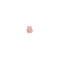 Pink enamel pig charm accessory for DIY necklaces and earrings in jewelry making - 10 Pieces Pack / Pink Pig