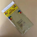 Detail of gold heavy duty reusable plastic tablecover in 137x183cm product packaging - 54x72 Inch / Gold