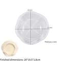 Siliconen mal met onregelmatig golfpatroon voor DIY hars trays en onderzetters - Golfpatroon - Groot