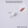 Mini perles blanches ovales pour bricolage et maison de poupée, taille de 1,1 cm - Mini Œuf d'Oie Entier de 1,1 cm