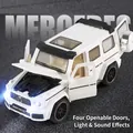 Modellino Mercedes-Benz G-Wagon bianco con porte apribili ed effetti sonori e luci - 739 Bianco-4 Porte Apribili SUV
