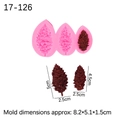 Pink silicone pine cone mold for fondant and chocolate cake decoration 8.2x5.1cm - Pink
