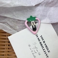 Barrette à cheveux mignonne en forme de fraise rose et verte pour filles - 10# Fraise - Rose