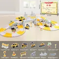 Construction track set with 192 pieces, motorized car and three engineering vehicles - ETC231 Engineering Track Car (Reward Box 222 PCS)