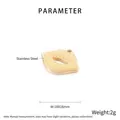 Colgante de labios de acero inoxidable dorado 18x16mm para hacer joyas DIY - Color Dorado (KLJ8412-Z)