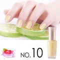 Jelly series translucent nail polish in shade NO.10 with pale yellow glossy finish - 10#