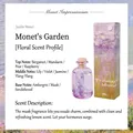 Floral scent reed diffuser 150ml set with Monet themed bottle and purple liquid - Monet's Garden 150ml
