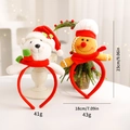 Serre-tête de Noël en peluche avec motifs ours polaire et bonhomme de pain d'épice - Ensemble Bonhomme de Pain d'Épices + Ours