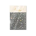 Irillerende oceaan nagelstickers MS 565 met zeester en schelpen ontwerpen en glanzend - MS565 Holografische Schelp