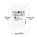 Clear self-sealing earring packaging bag, 7x14cm size with safety warnings - Standard / Transparent OPP Bag