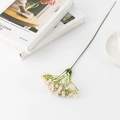 Single stem of light pink artificial Baby's Breath flower for home and wedding decor - Mini-Pink