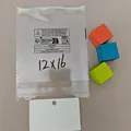 Clear 12x16cm PP self-adhesive bags with multi-language safety warnings and recycle logo - 12x16cm