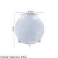 Spherical resin silicone mold for 8x8cm star egg balls with four supporting legs - Sphere-80mm