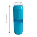 Set portacepillos de viaje azul brillante con cuatro vasos y diseño compacto portátil - Juego de 4 Tazas / Azul