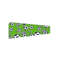 Green soccer patterned sports headband for women yoga running fitness sweat absorption - Soccer Green