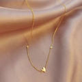 Gold Three Hearts Necklace