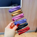 Set of 12 colorful matte metal duckbill hair clips for styling and hair sectioning - 7# 7.5cm Small Metallic